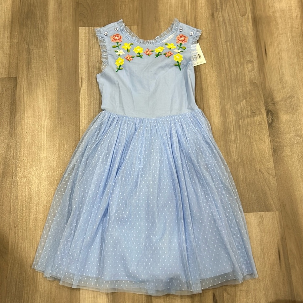 Boden blue dress 9-10